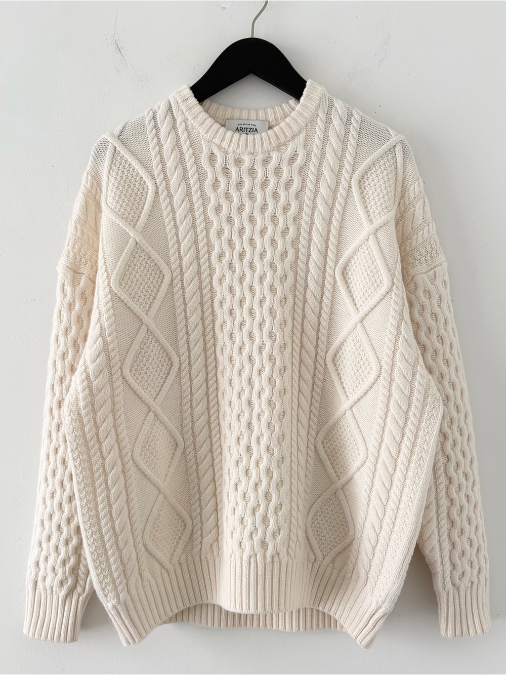 Aritzia Heritage Knit 100% Merino Wool Crew Sweater